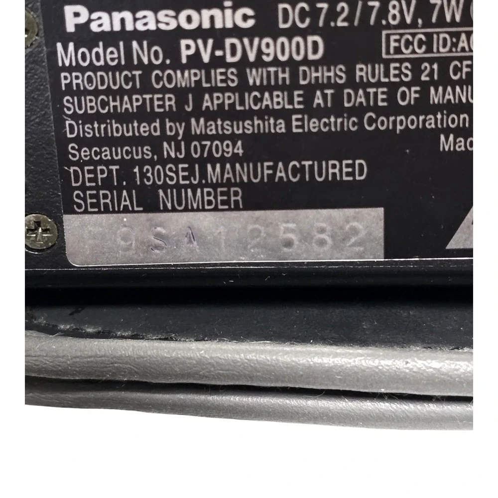 Panasonic‎ PV-DV900D MiniDV Camcorder PalmSight 300x Tested